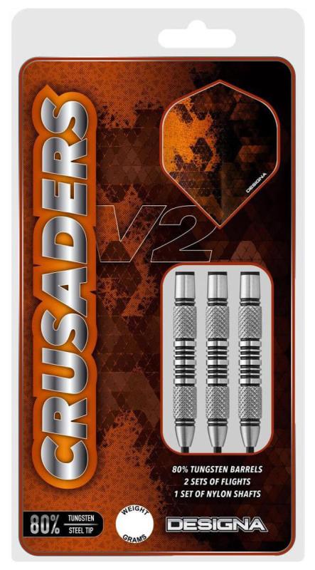 Designa Crusader V2 M3 80% Tungsten Steeldart 20-22-24 g Designa Crusader V2 M3 80% Tungsten Steeldart 20-22-24 g