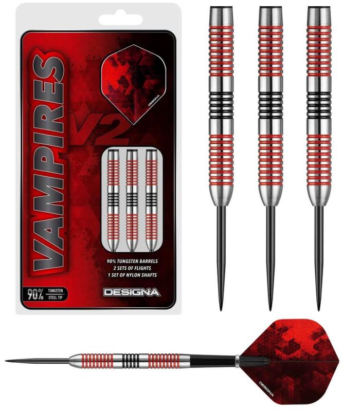 Designa Vampires V2 M2 90% Tungsten Steeldart 21g Designa Vampires V2 M2 90% Tungsten Steeldart 21g