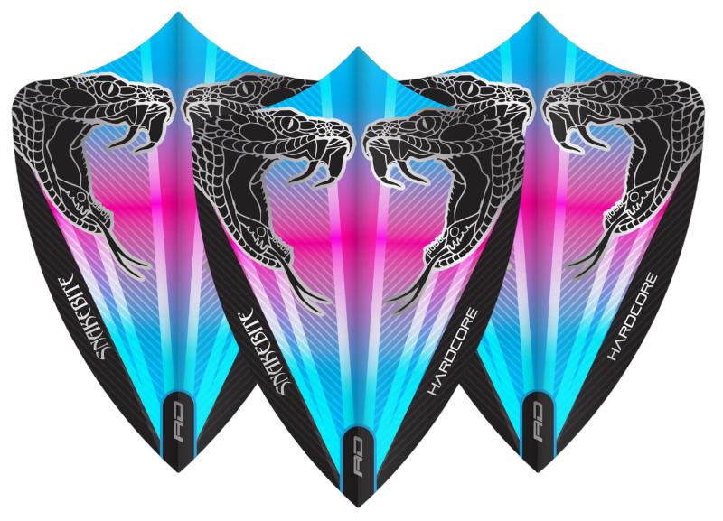 RedDragon Snakebite Freestyle Flights Hardcore Blau-Pink