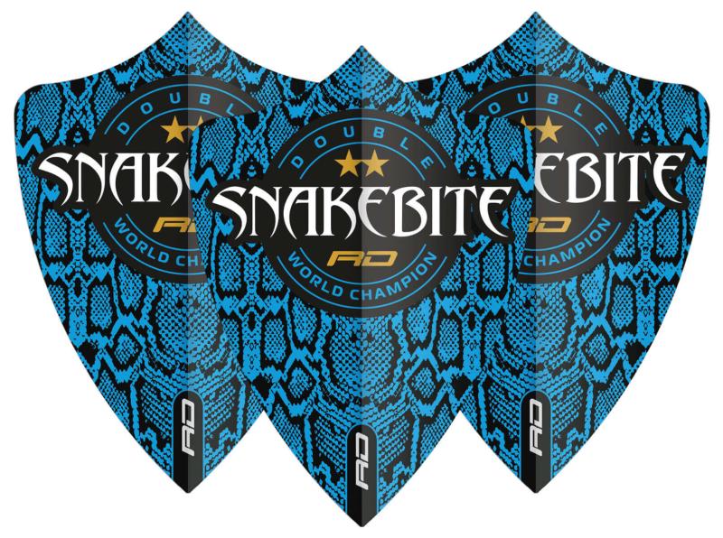 RedDragon Snakebite Double WC Freestyle Flights Blau