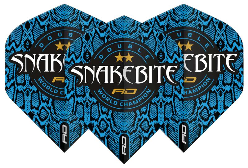 RedDragon Snakebite Double WC Std Flights Blau Skin