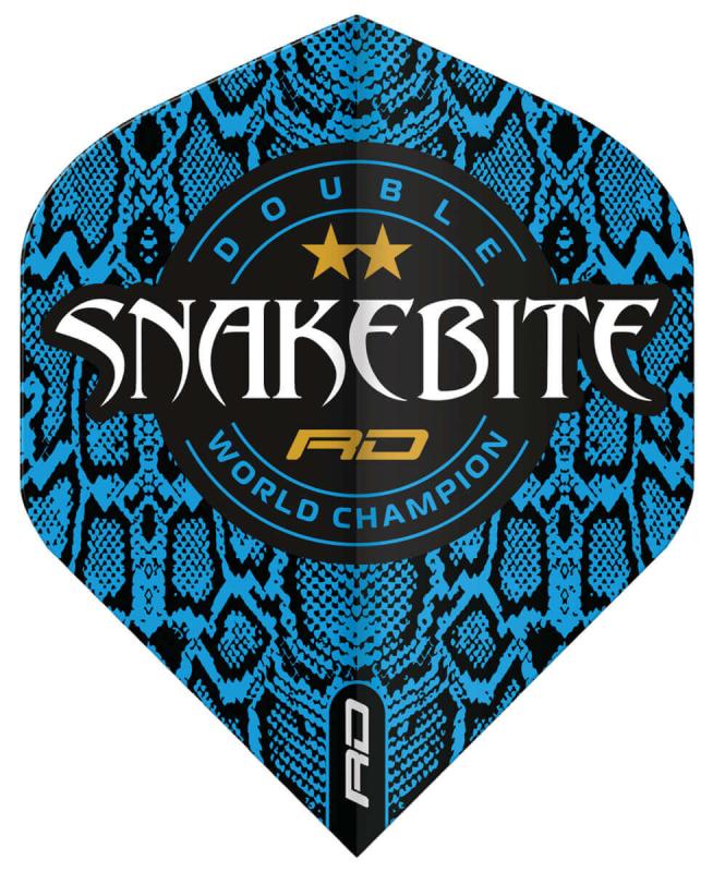 RedDragon Snakebite Double WC Std Flights Blau Skin