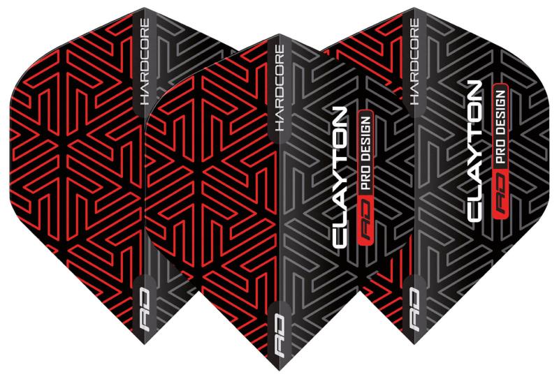 RedDragon Hardcore Premium Clayton Rot-Schwarz Flight