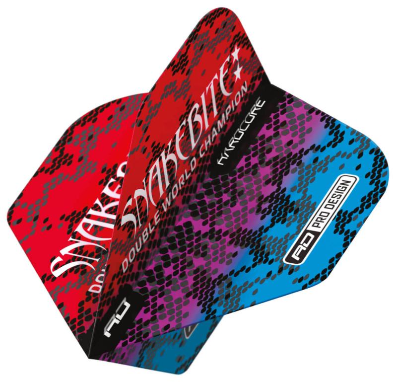 RedDragon Hardcore Snakebite Multi Snakeskin Rot Flight