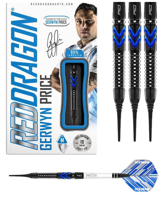 RedDragon Gerwyn Iceman Price Blue Ice Softdart 20g RedDragon Gerwyn Iceman Price Blue Ice Softdart 20g