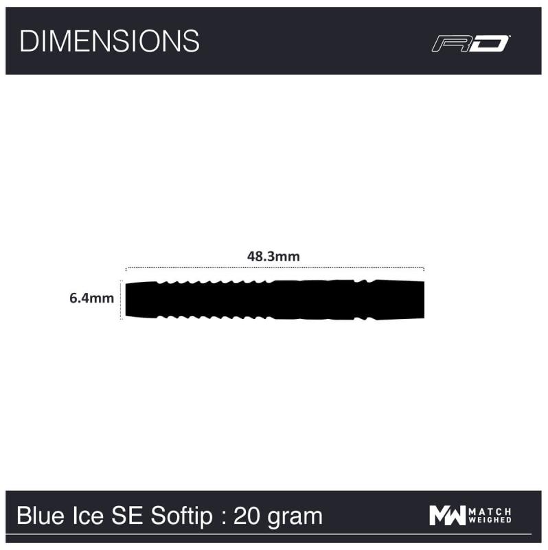 RedDragon Gerwyn Iceman Price Blue Ice Softdart 20g RedDragon Gerwyn Iceman Price Blue Ice Softdart 20g