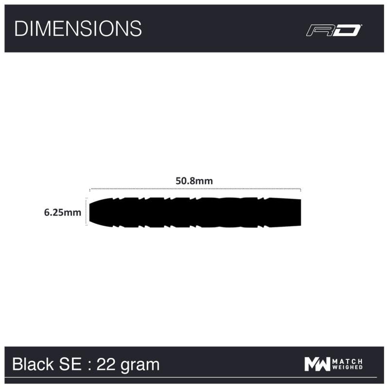 RedDragon Gerwyn Iceman Price Black SE Steeldart 22-24-26g RedDragon Gerwyn Iceman Price Black SE Steeldart 22-24-26g