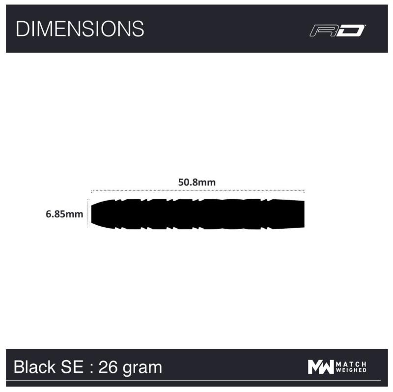 RedDragon Gerwyn Iceman Price Black SE Steeldart 22-24-26g RedDragon Gerwyn Iceman Price Black SE Steeldart 22-24-26g