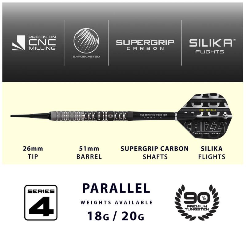 Harrows Chizzy 90% Serie 4 Softdart 18-20g