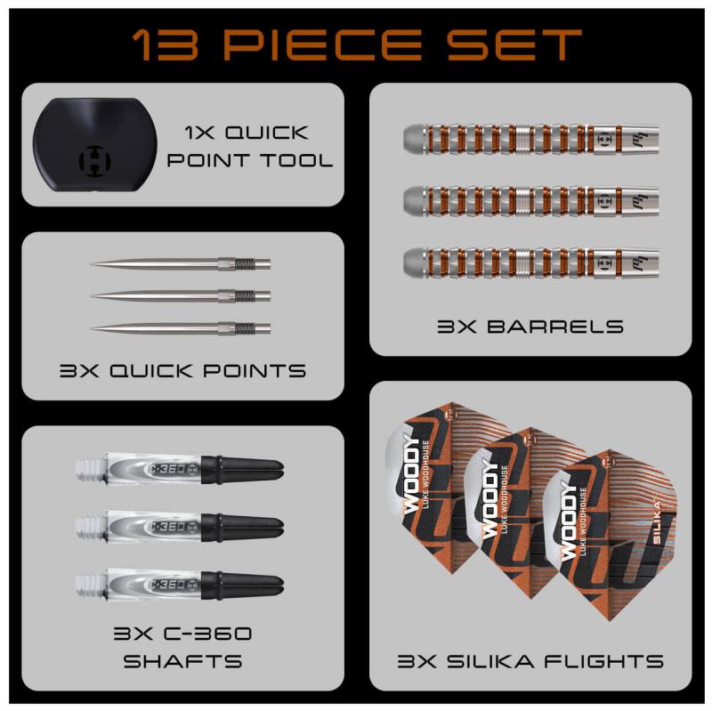 Harrows Luke Woodhouse 90% Serie 3 Steeldart 23 g