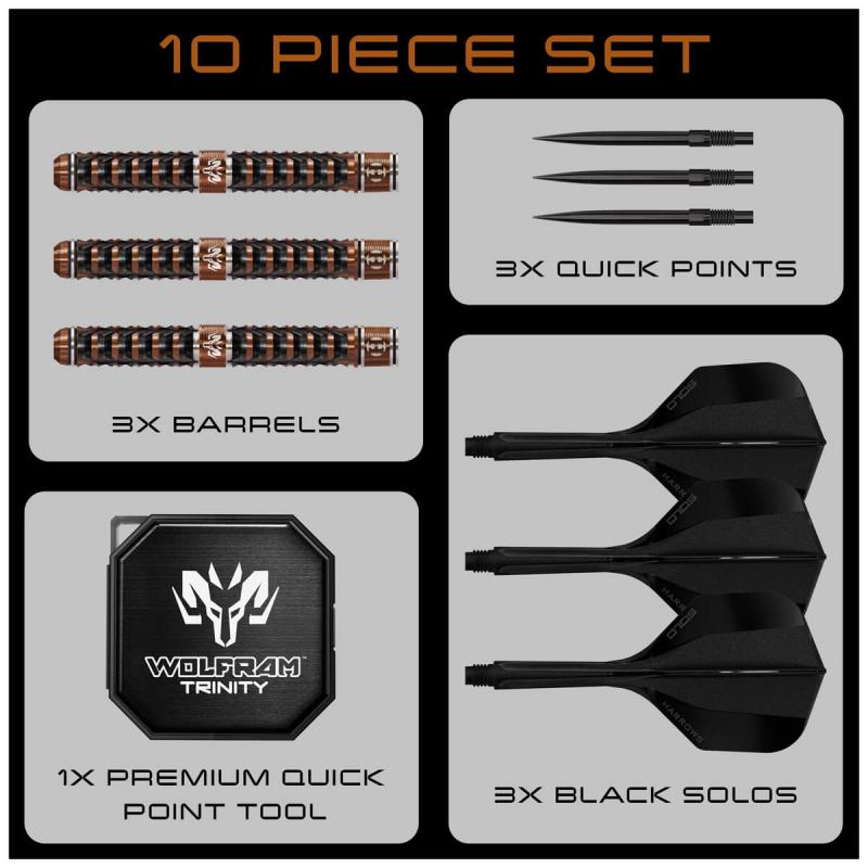 Harrows Wolfram Trinity 97% Steeldart 21-22-23-24-25-26g