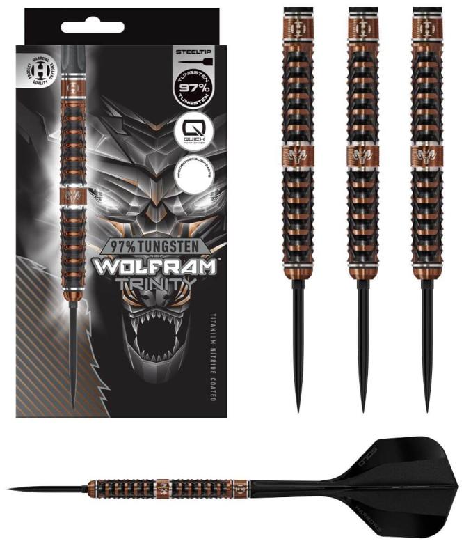 Harrows Wolfram Trinity 97% Steeldart 21-22-23-24-25-26g