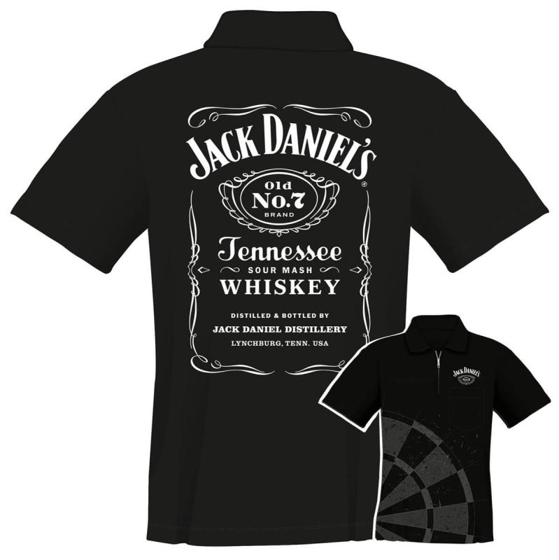 Jack Daniels - Schwarz Dart Shirt S-5XL Jack Daniels - Schwarz Dart Shirt S-5XL