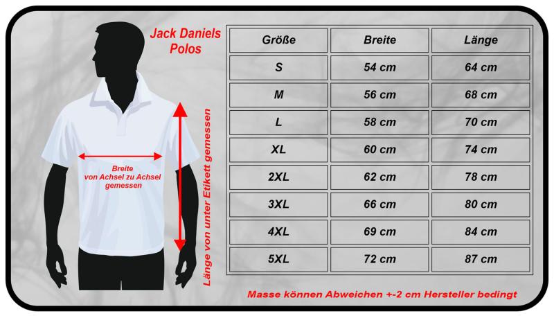 Jack Daniels - Schwarz Dart Shirt S-5XL