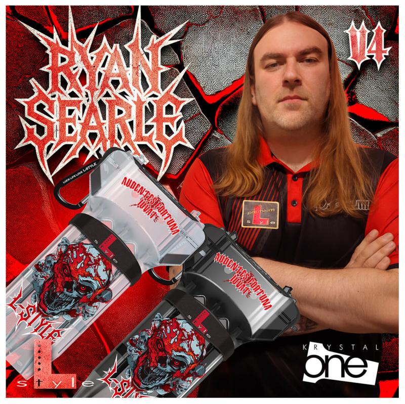 L-Style Krystal One Dart Case Ryan Searle V4 Klar-Schwarz