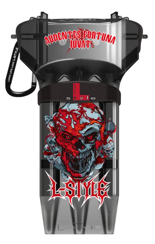 L-Style Krystal One Dart Case Ryan Searle V4 Klar-Schwarz