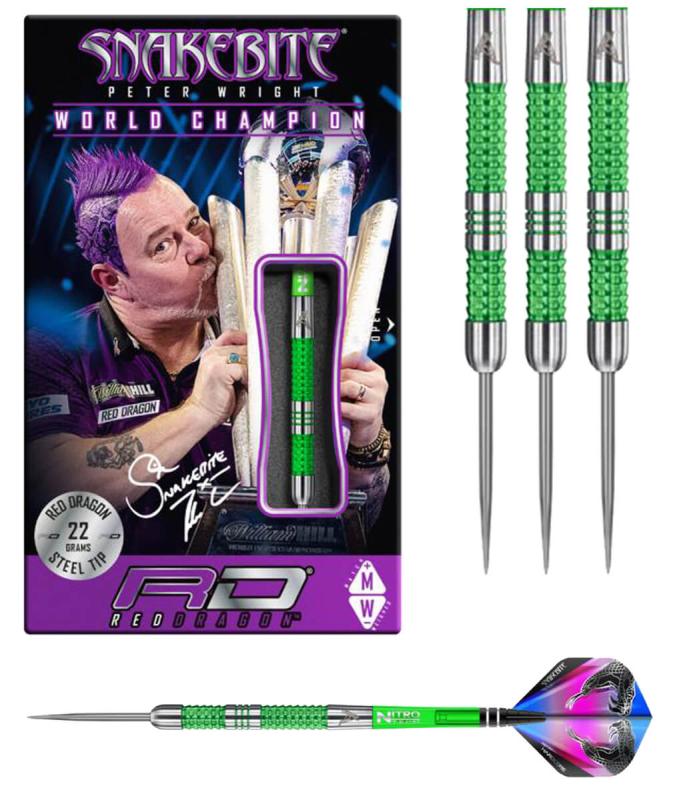 RedDragon Peter Wright Mamba Steeldart 22-24g RedDragon Peter Wright Mamba Steeldart 22-24g