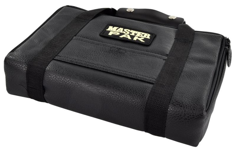 Master Pak Schwarz Leder Edition Dart Koffer Case