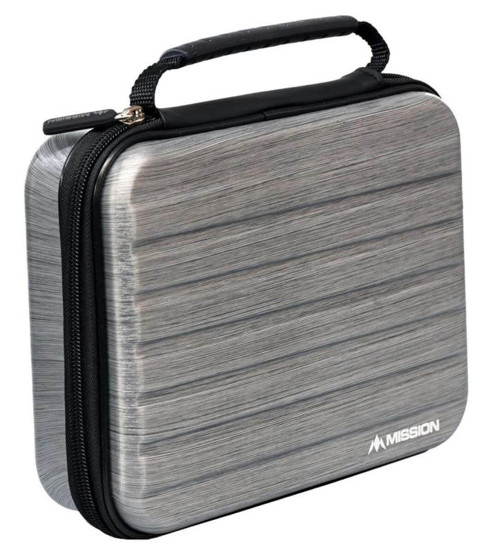 Mission ABS4 Darts Case Metallic Silber Grau Mission ABS4 Darts Case Metallic Silber Grau