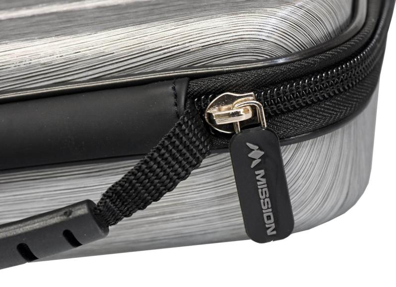 Mission ABS4 Darts Case Metallic Silber Grau Mission ABS4 Darts Case Metallic Silber Grau