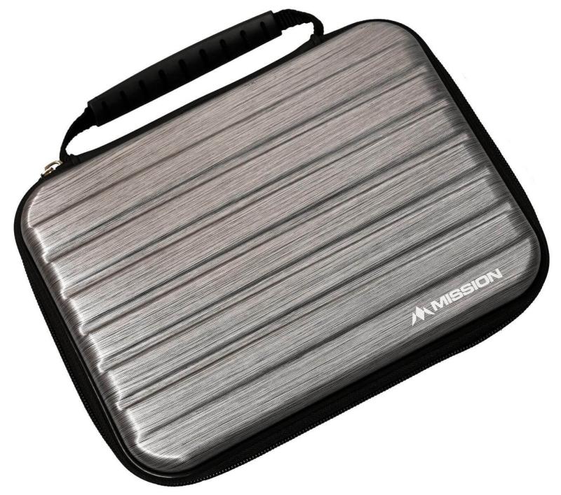 Mission ABS4 Darts Case Metallic Silber Grau Mission ABS4 Darts Case Metallic Silber Grau