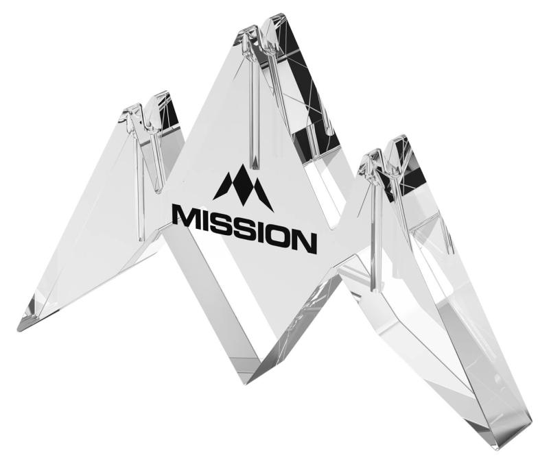 Mission Acryl Dart Stand Logo 3 Dart Display