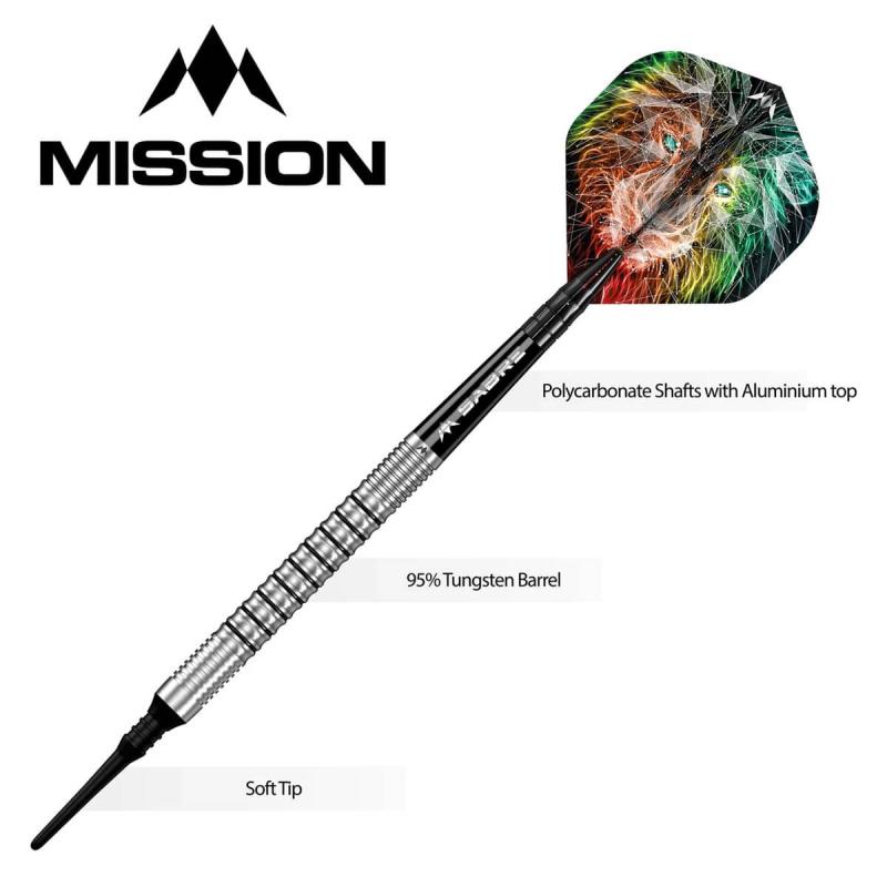 Mission Dominik Grüllich 95% Softdart 18g Mission Dominik Grüllich 95% Softdart 18g