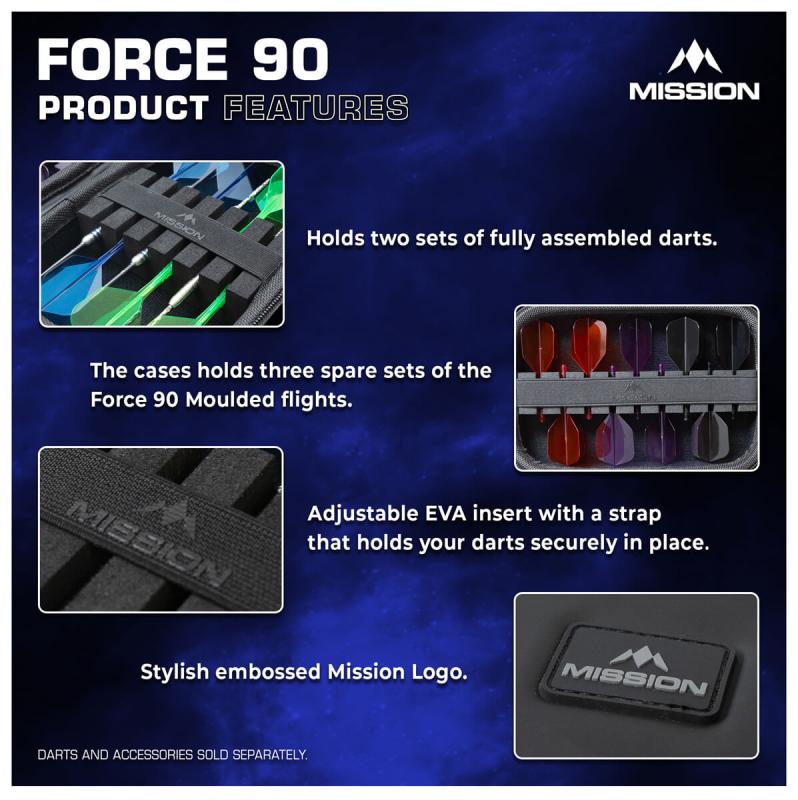 Mission Force 90 EVA Dart Case für Darts und Shaft-Flight System