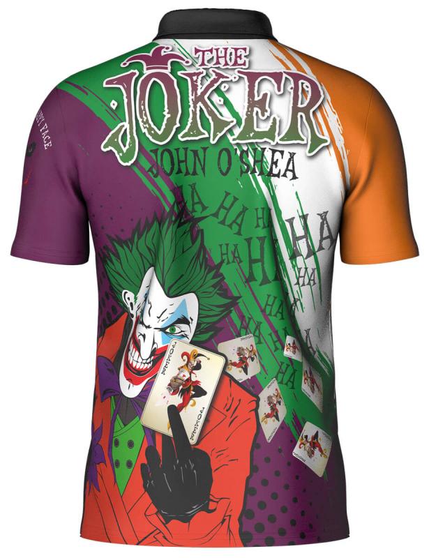 Mission Spieler Dart Shirt  John O Shea The Joker Größe S-3XL