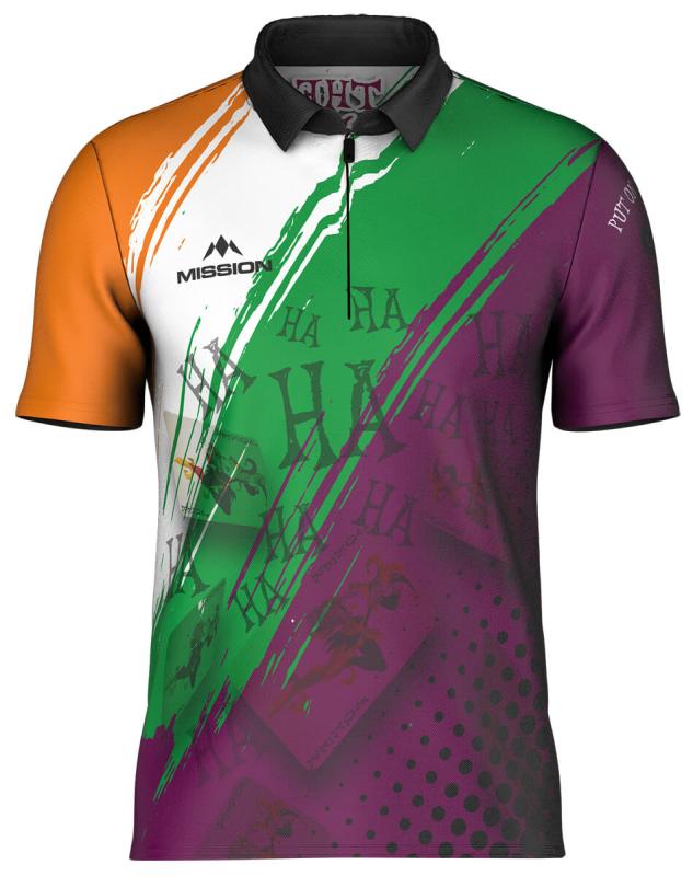 Mission Spieler Dart Shirt  John O Shea The Joker Größe S-3XL