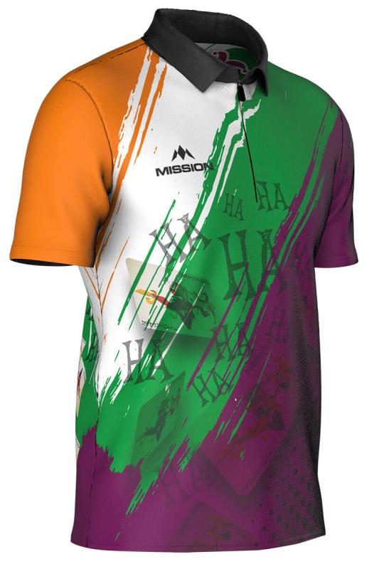 Mission Spieler Dart Shirt  John O Shea The Joker Größe S-3XL