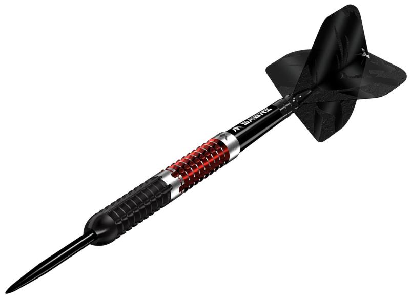 Mission Llew Bevan 90% Schwarz-Rot Steeldart 21-23g Mission Llew Bevan 90% Schwarz-Rot Steeldart 21-23g