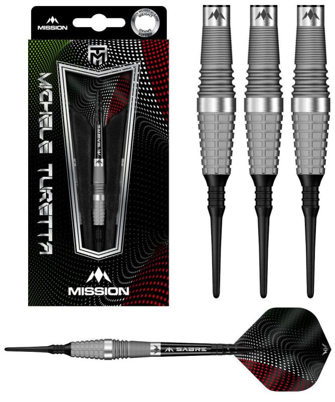 Mission Michele Turetta 90% Sandgestrahlt Softdart 20g Mission Michele Turetta 90% Sandgestrahlt Softdart 20g