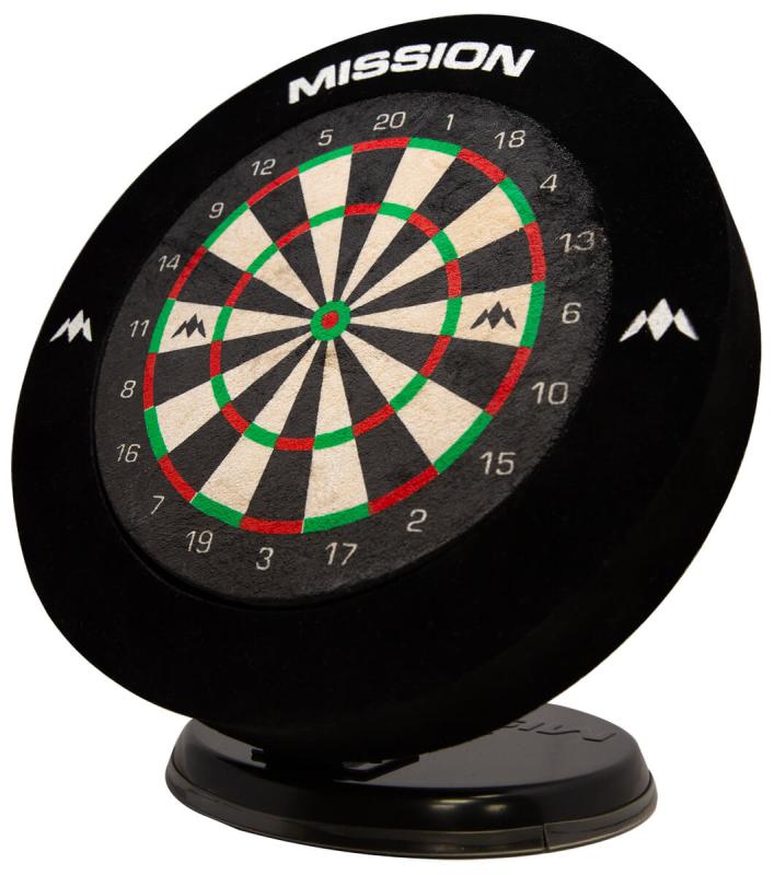 Mission Mini Desktop Dartboard 20cm mit Surround u. 6 Darts