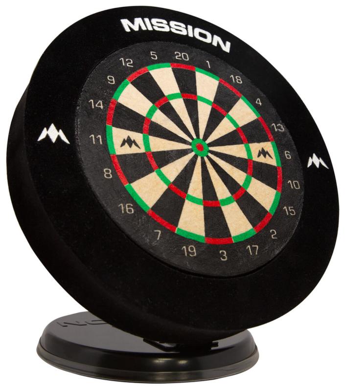 Mission Mini Desktop Dartboard 20cm mit Surround u. 6 Darts
