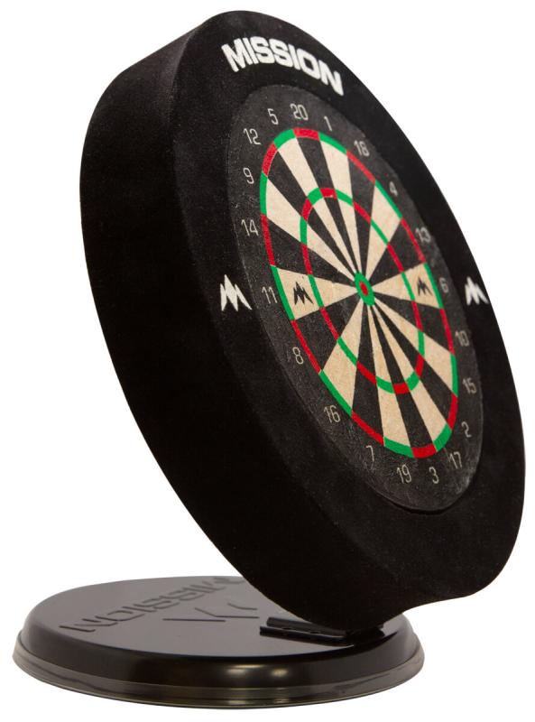 Mission Mini Desktop Dartboard 20cm mit Surround u. 6 Darts