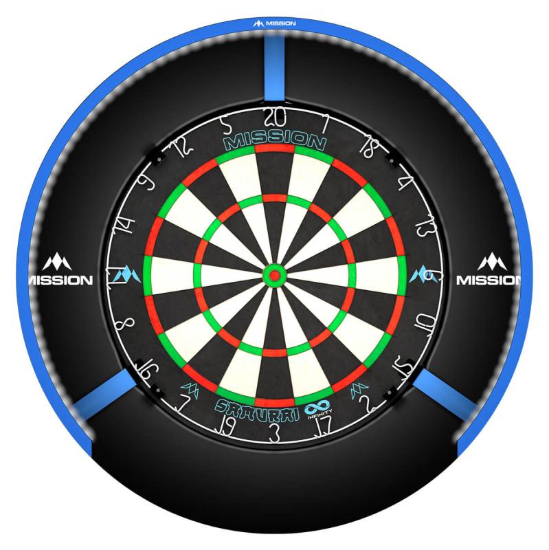 Mission Torus 270 Blau Dartboard Beleuchtung