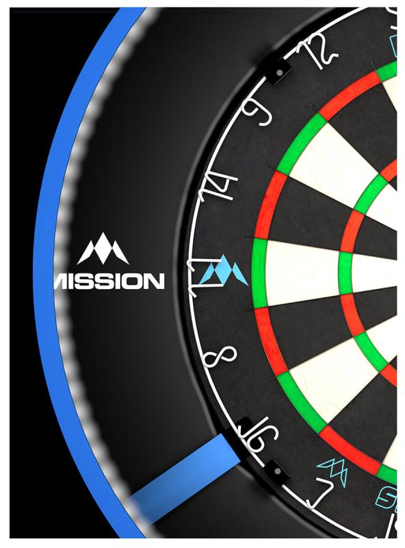 Mission Torus 270 Blau Dartboard Beleuchtung