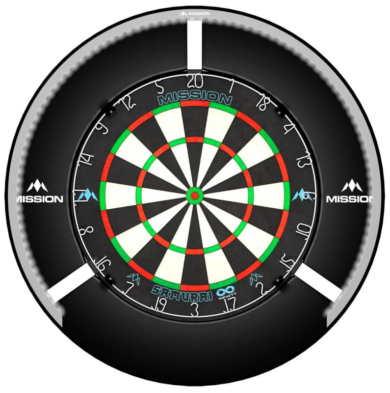 Mission Torus 270 Silber Dartboard Beleuchtung Mission Torus 270 Silber Dartboard Beleuchtung