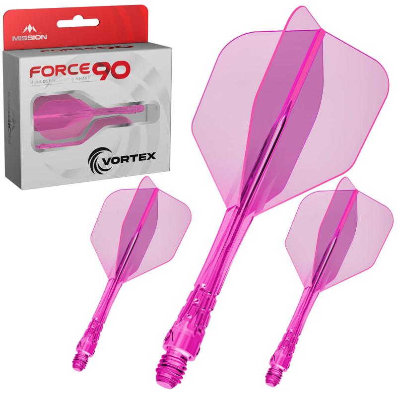 Mission Vortex Force 90 Flight-Shaft No6 Neon-Pink
