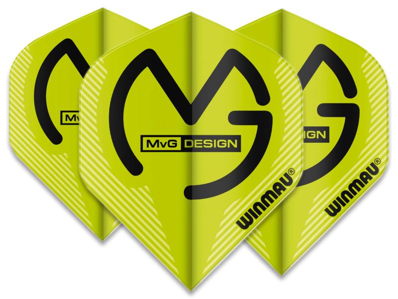 Winmau Mega MvG Flight Grün MvG Logo groß