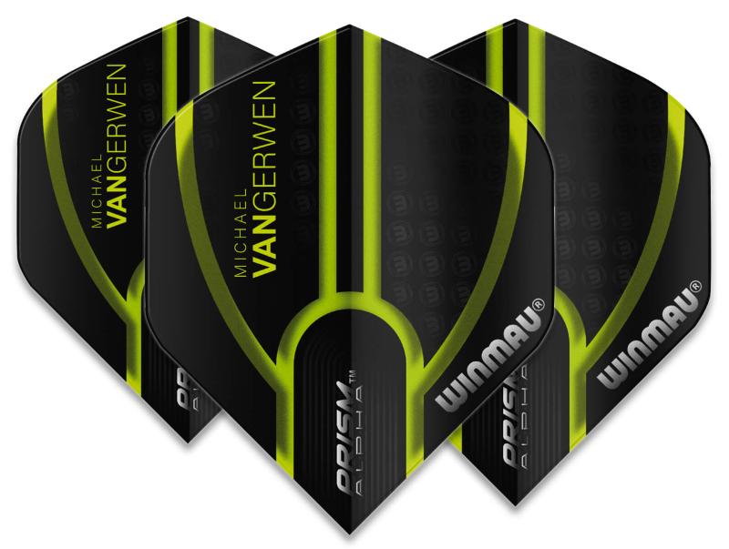Winmau Prism Alpha MvG Flight Grün-Schwarz
