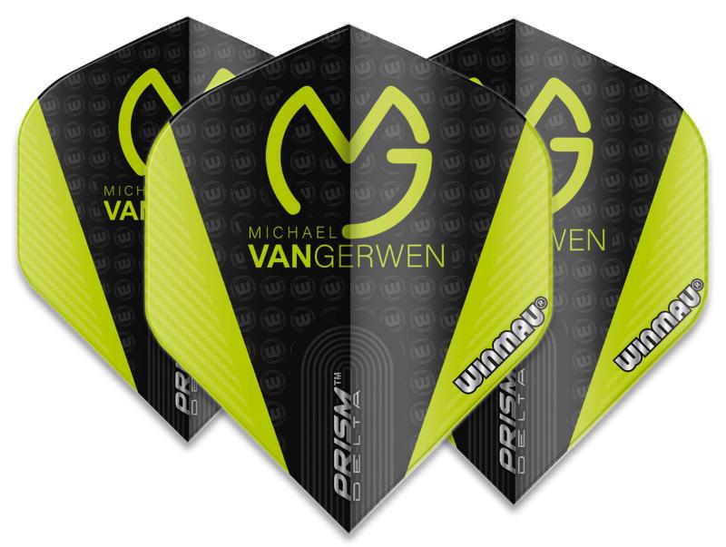 Winmau Delta MvG Flight Schwarz-Grün MvG Logo