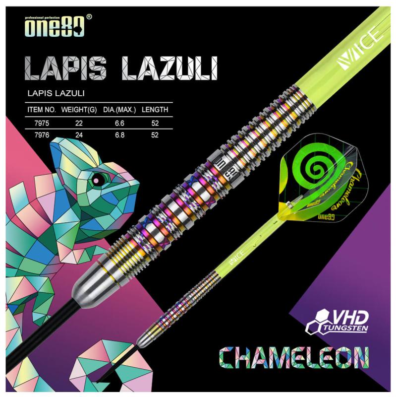 One80 Chameleon Lapis Lazuli Steeldart 22-24g One80 Chameleon Lapis Lazuli Steeldart 22-24g