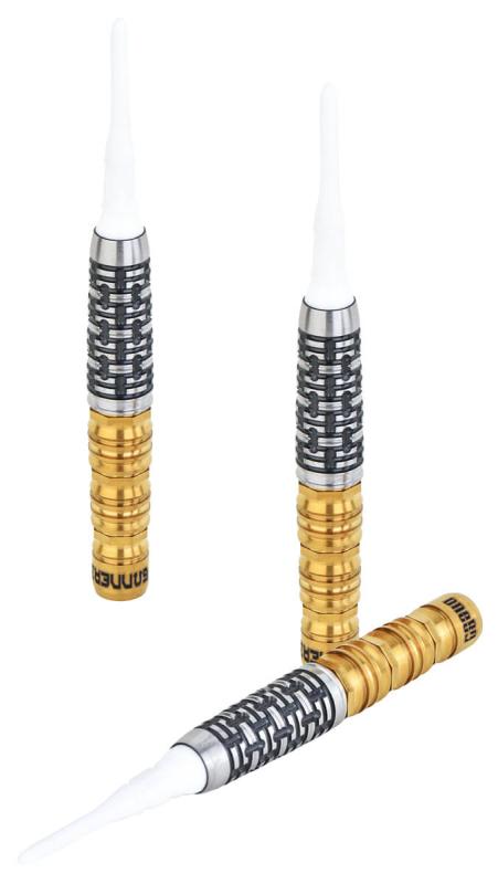 One80 Lourence Ilagan Gunner III Softdart 18g Schwarz-Gold One80 Lourence Ilagan Gunner III Softdart 18g Schwarz-Gold