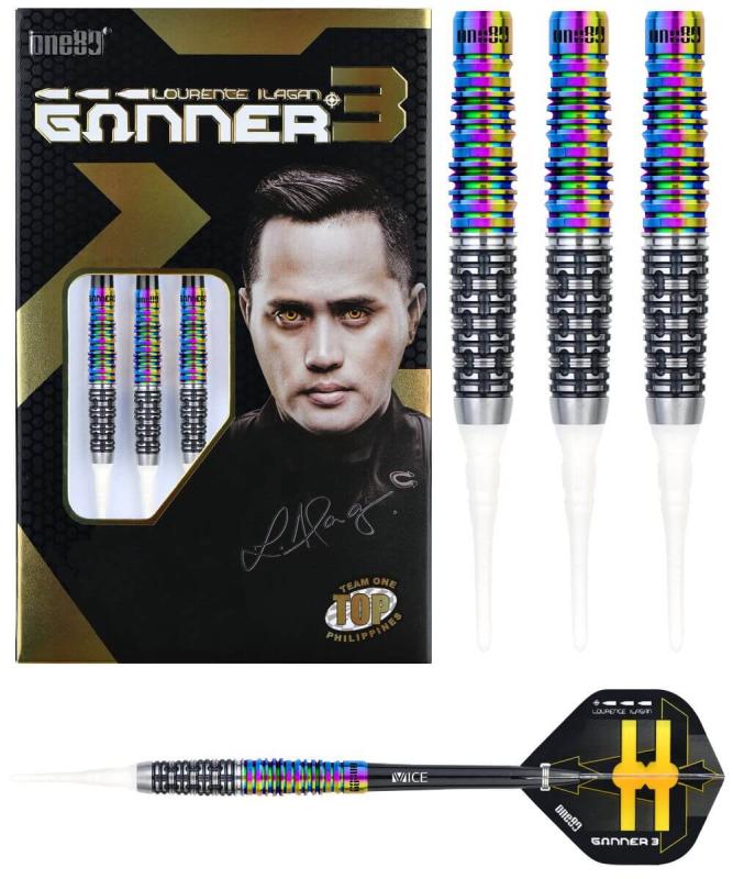 One80 Lourence Ilagan Gunner III Softdart 22g Chameleon One80 Lourence Ilagan Gunner III Softdart 22g Chameleon