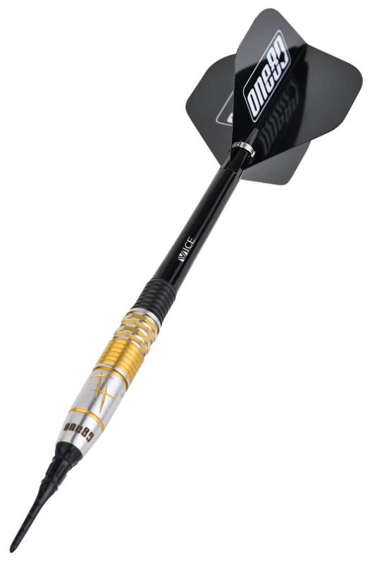 One80 Tung Suk Schwarz-Gold Softdart 21g One80 Tung Suk Schwarz-Gold Softdart 21g