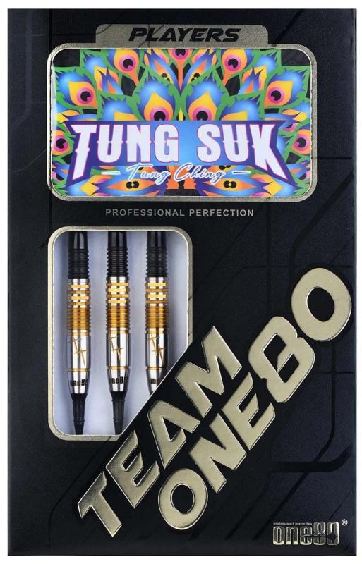 One80 Tung Suk Schwarz-Gold Softdart 21g One80 Tung Suk Schwarz-Gold Softdart 21g