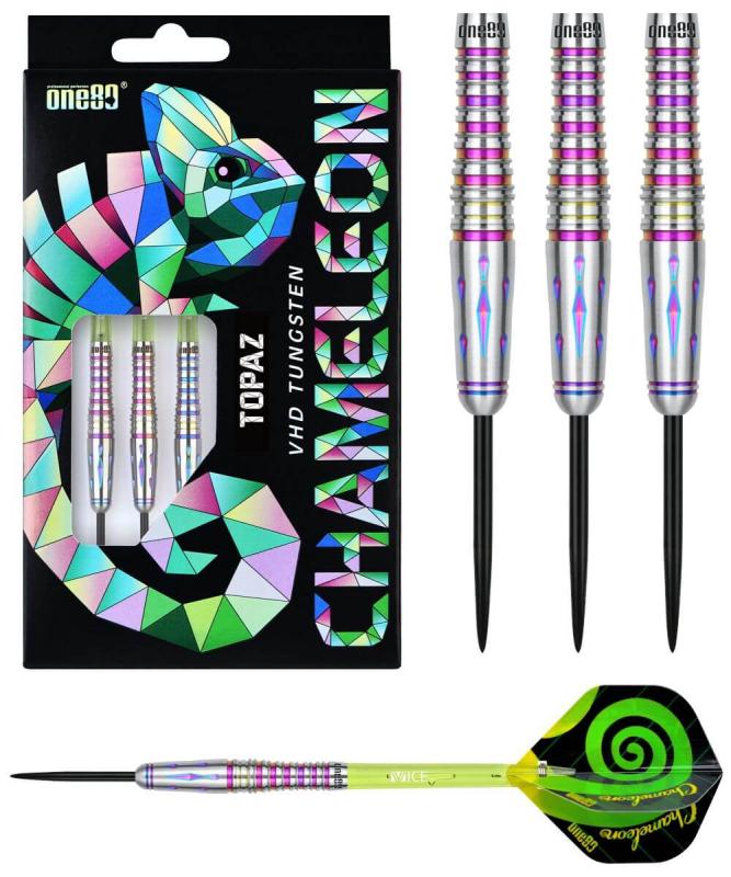One80 Chameleon Topaz Steeldart 22-24g One80 Chameleon Topaz Steeldart 22-24g