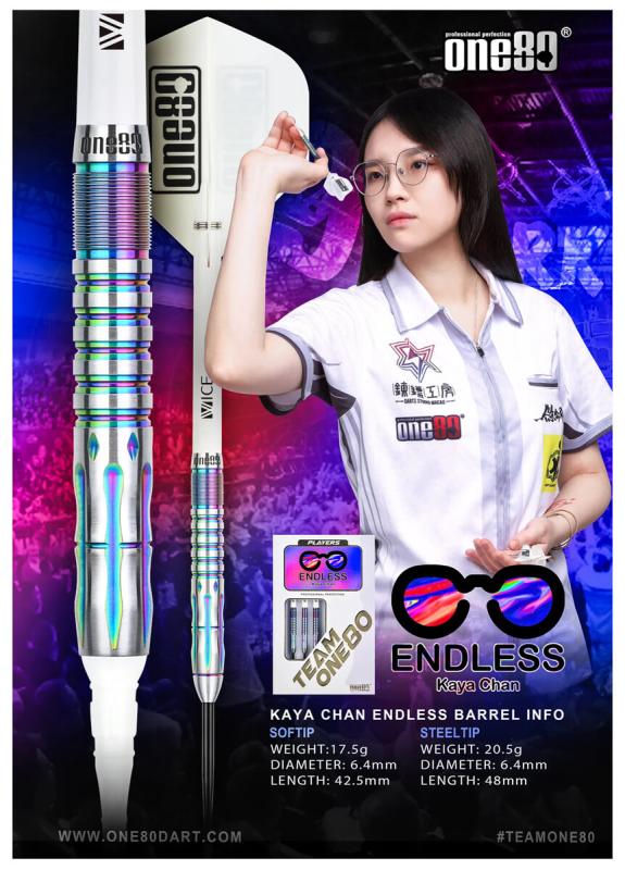 One80 Kaya Chan Endless Steeldart 20,5g One80 Kaya Chan Endless Steeldart 20,5g